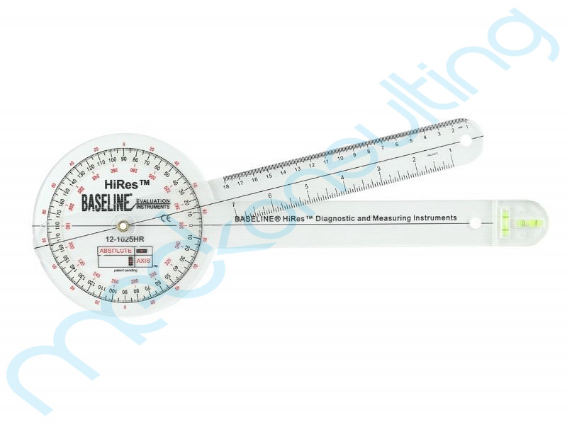 Baseline® Goniometr Absolute + Axis® (AA) z HR 12-1025HR